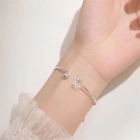 Women's Fashion Casual Geometric Bell Bracelet (Color: Cat Bell)