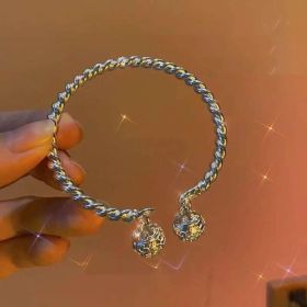 Women's Fashion Casual Geometric Bell Bracelet (Color: One Step One Ring Bell)