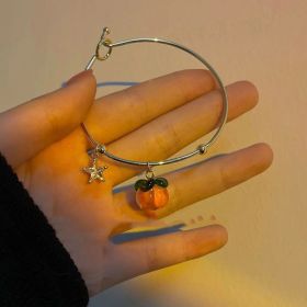 Women's Fashion Casual Geometric Bell Bracelet (Color: Persimmon Ruyi)